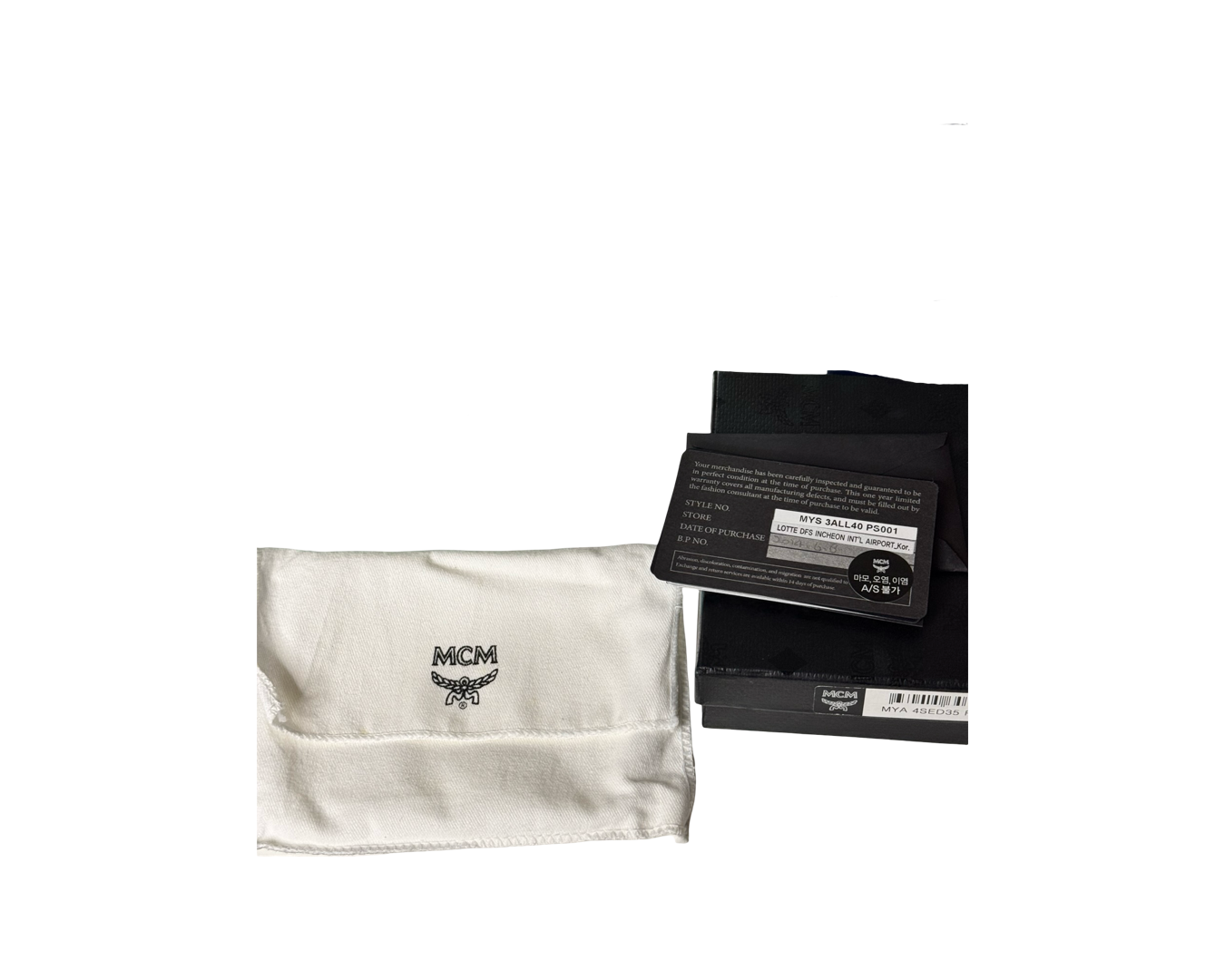 MCM Textured Saffiano Leather Trifold Compact Wallet